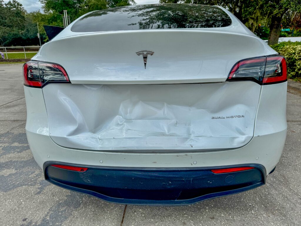 dented tesla